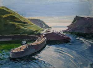 Boscastle Harbour by Mark Pearson Artist