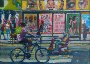 Bus Stop Rye Lane by Mark Pearson Artist