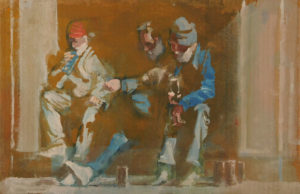 Doorway Drinkers II by Mark Pearson Artist