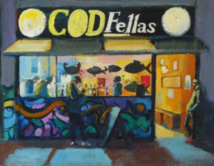 Friday Night Fish Supper by Mark Pearson Artist