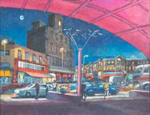 Full Moon Peckham Arch by Artist Mark Pearson